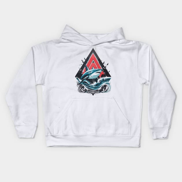 Save the Sharks Kids Hoodie by Nerdlight Shop